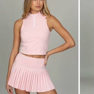 Tennis Skirt and Day to Night Quarter Zip Top